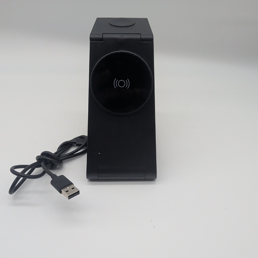 Just Wireless 3-in-1 Magnetic Wireless Charger -Black: USB-C, MagSafe Compatible